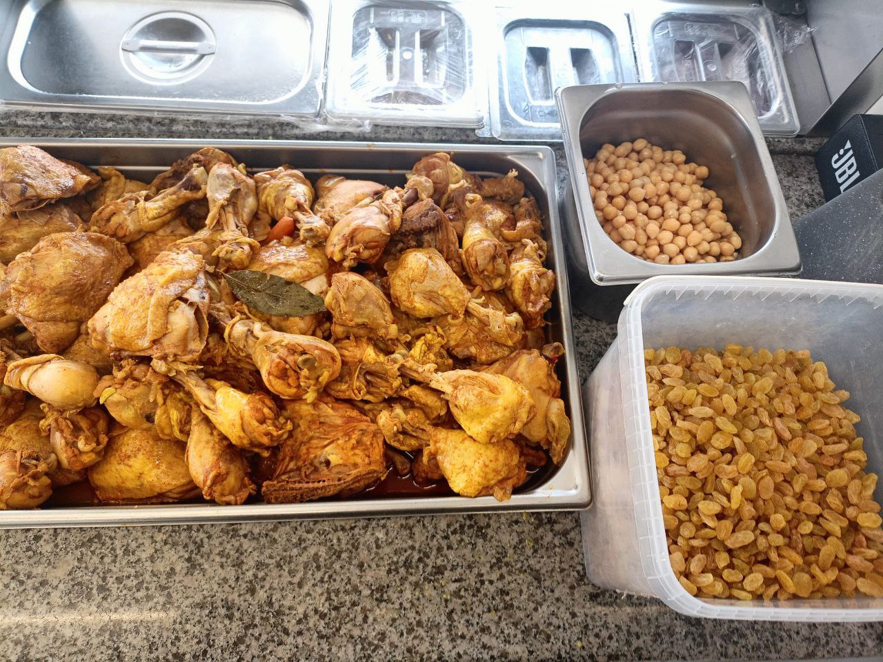 Poulet et garnitures